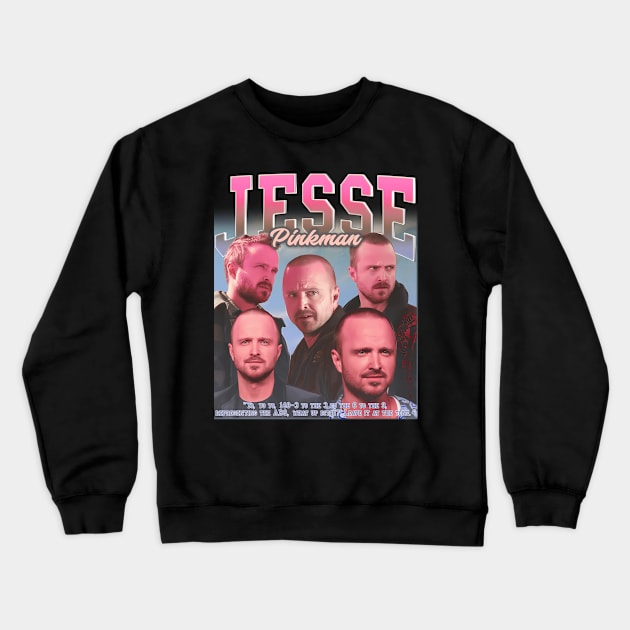 Jesse Pinkman Fan 90S Rap Jesse Pinkman Fan Bootleg Fan Crewneck Sweatshirt by OrigamiOasis